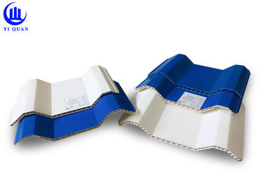 Wall Construction Twin Wall Roofing Sheets Bright Blue PVC Corrugated