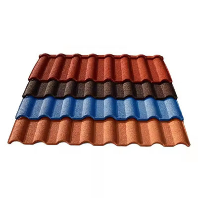 Stone Coated Metal Steel Roofing Tiles Shingles Sheets Wave Roof Tiles