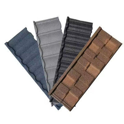 Steel Sheet Stone Coated Colorful Roof Sheet House Traditional Design Style