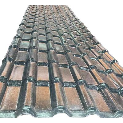 2.5mm ASA Synthetic Roof Tile 1050mm Width for Villa Warehouse