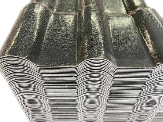 Fire Proof PVC Synthetic Resin Roof Tile 1050mm Width For Factory Balcony