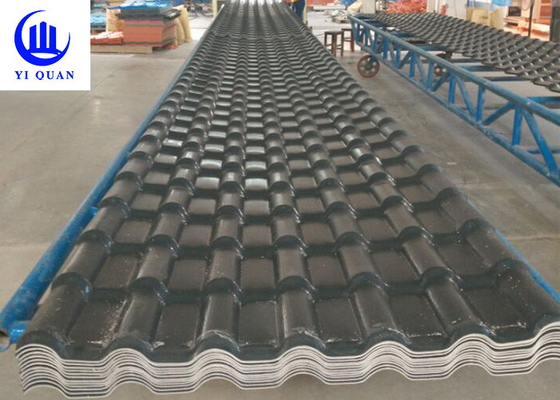 Fire Resistance ASA Synthetic Resin Tiles Easy To Install Environment Friendly Sheets