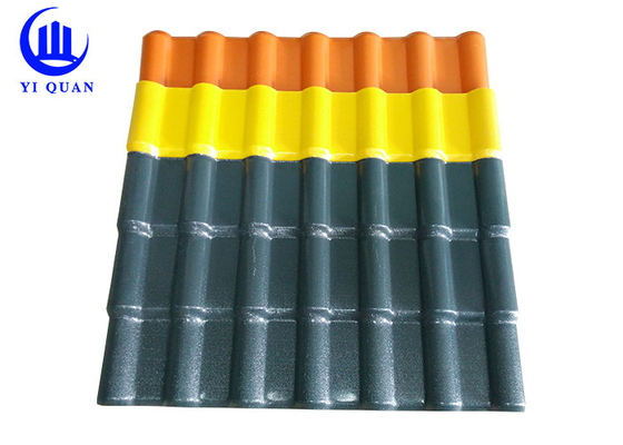 Fire Resistance High Synthetic Resin Roof Tile Customized Size And Color