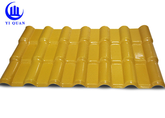 Fire Resistance High Synthetic Resin Roof Tile Customized Size And Color
