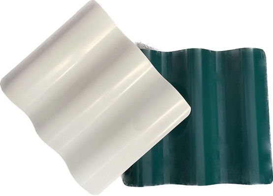 Wave Shape Heat Insulation Roof Tiles PVC APVC UPVC For Car Parking