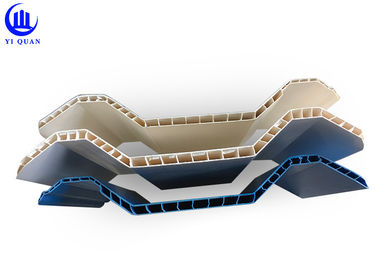 Wall Construction Twin Wall Roofing Sheets Bright Blue PVC Corrugated