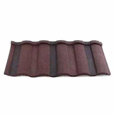 Multi-Layer Protective Film Stone Coated Roof Tiles Long-Lasting And Non-Combustible Material
