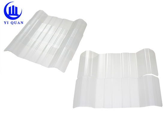 UPVC Trapezoidal Roofing Sheet 2.5mm Thickness 1000mm Width
