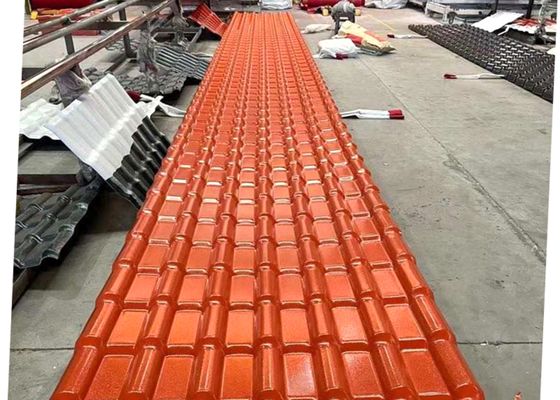 ASA PVC Resin Roof Tile 1050mm Width 2.5mm Thickness Waterproof
