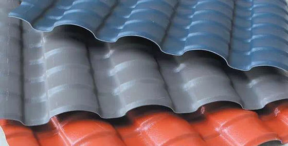 ASA Resin Roof Tile 250mm Pitch 1080mm Width Windproof