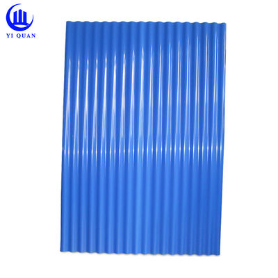 Spanish PVC Roof Tiles 1.5mm-3.0mm UPVC Trapezoidal 1000mm Width