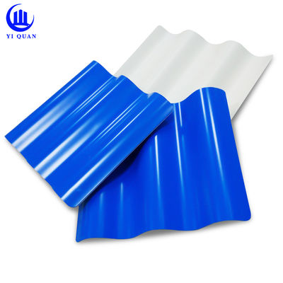 Spanish PVC Roof Tiles 1.5mm-3.0mm UPVC Trapezoidal 1000mm Width
