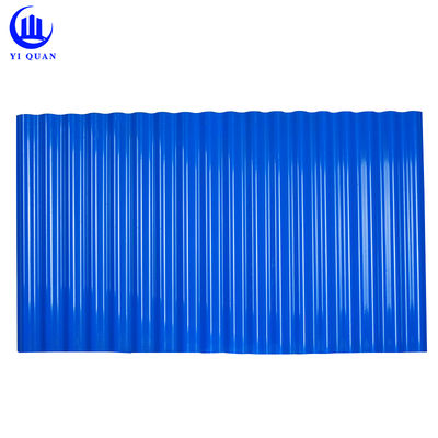 Spanish PVC Roof Tiles 1.5mm-3.0mm UPVC Trapezoidal 1000mm Width