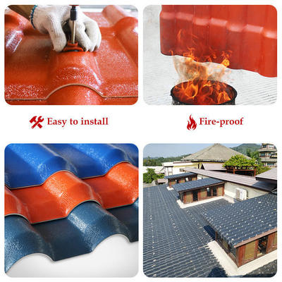 ASA PVC Roof Tile 2.5mm Thick Fire Retardant B1 Rated